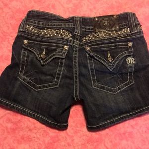 MissMe jeweled wings and pocket denim Short size29